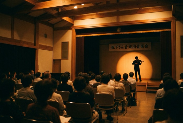 ホールでの発表会・式典の様子